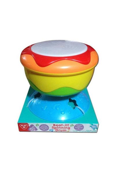 Generic Playgo Beat It Spinning Drum – B/O Light & Sound Motor Skill Toy (12 M+)