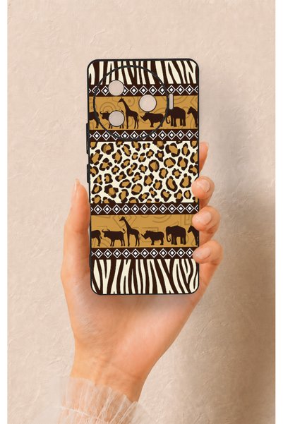 Vip Case Tecno Camon 30 Pro 5g Compatible African Safari Pattern Silicone Case