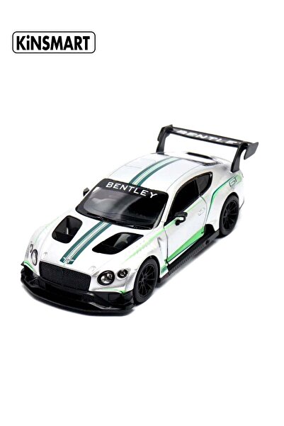 Generic Kinsmart 1:38 Bentley Continental GT3 Die-Cast Model Car (White) – Pu...