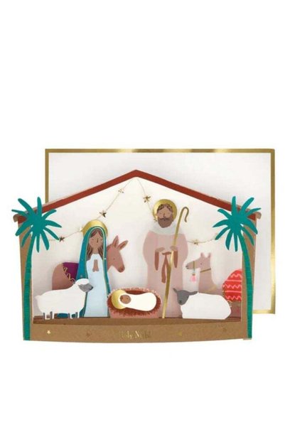 Generic Nativity Diorama Card