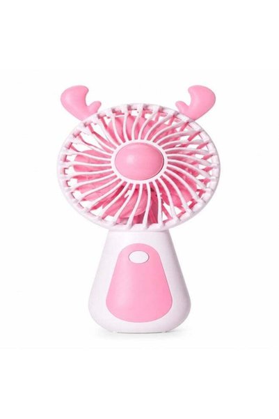 Generic Menglu Rechargeable Handheld Fan, Pink Portable USB Charging Mini Fan