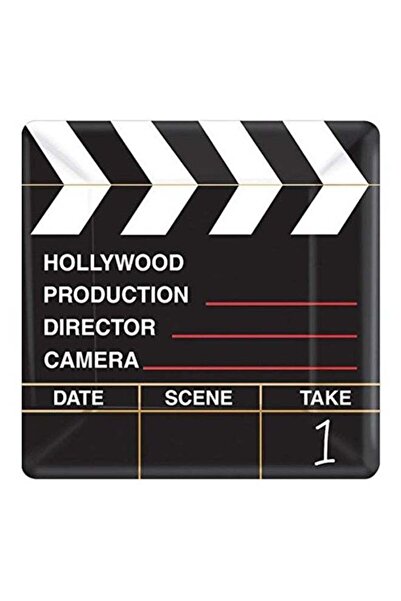 Generic 18-Piece Director's Cut Square Plate Set 10inch Kids Birthday Party T...