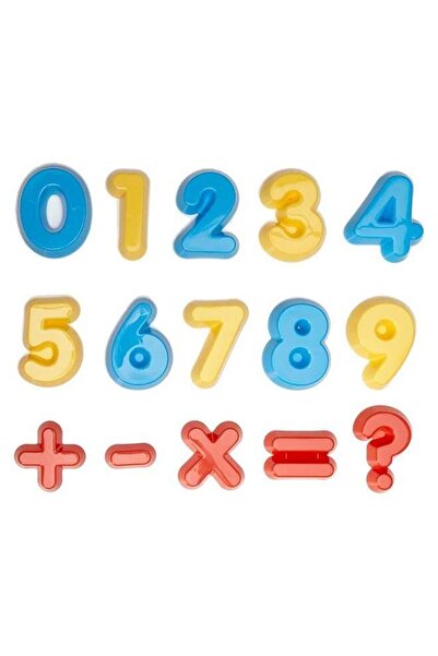 Generic Numbers & Operations Sand Moulds (26-Piece, Blue Plastic, Ages 3+)