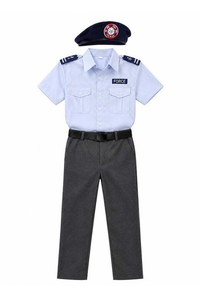 Generic Kids Police Officer Costume Set with Hat – Police Fancy Dress Outfit ...