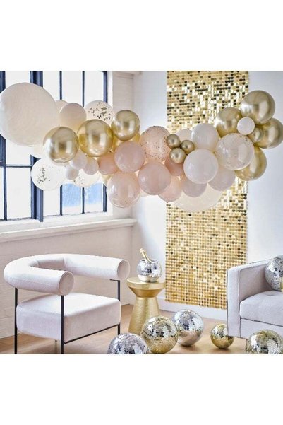 Generic Gold And Neutral Balloon Arch Kit
