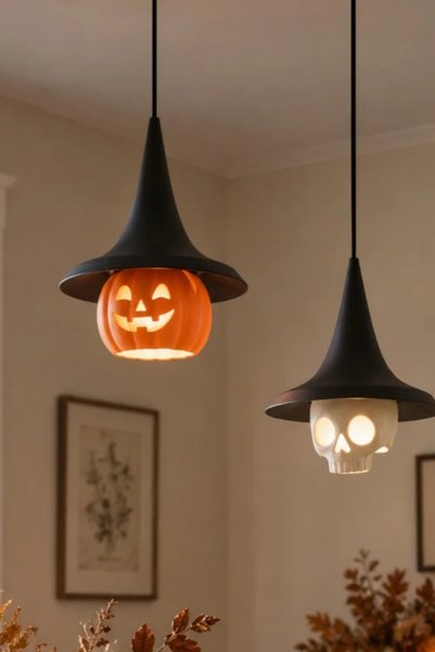 Feny Studio 2'li Set Halloween Cadılar Bayramı Özel Tasarım Avize - Dekoratif...