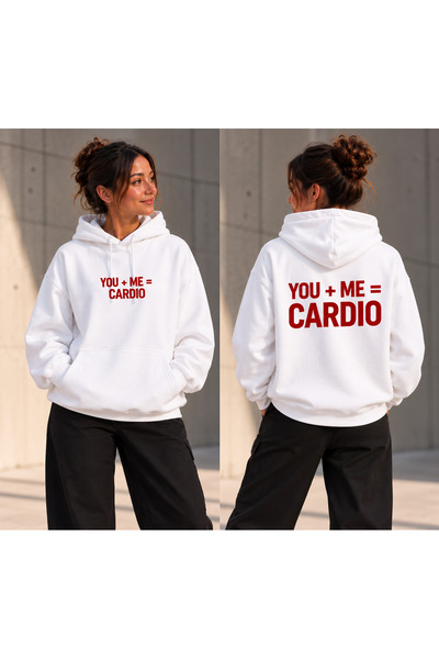 Jooy Sevgili Kombini You Me Cardio 2'li Kapüşonlu Hoodie Sweatshirt