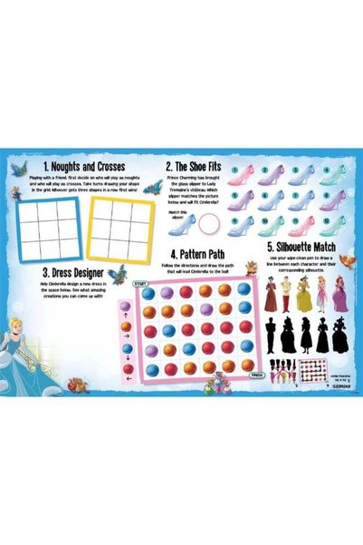 Generic Disney Princess: Wipe-clean Activity Placemats – Kids Activity Book |...