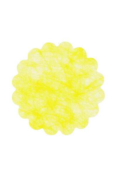 Generic Poly Lab Yellow Decorative Discs Ø24 cm – Pack of 100 Round Nonwoven ...