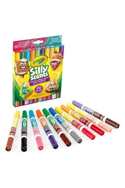 Generic Silly Scents Scented Markers – Pack of 10 Double-Tip Washable Pens wi...