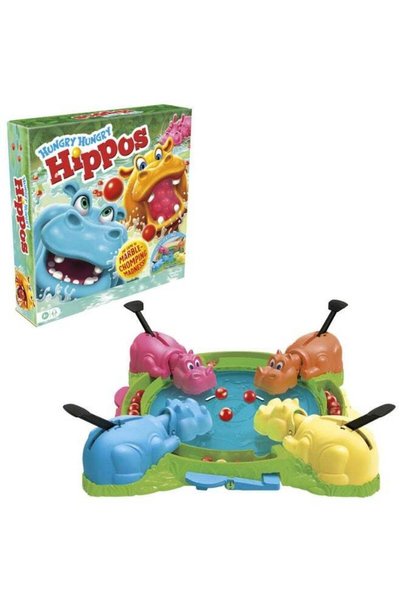 Generic Hungry Hungry Hippos Board Game for Preschoolers, Ages 4+, For 2 to 4...