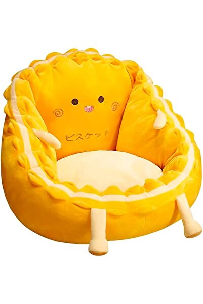 oldlaiben Cute Bear Ears Design Baby Mini Sofa-Beige Linen Sofa Comfortable B...