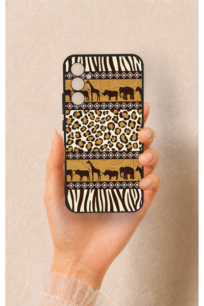 Vip Case Samsung A34 Compatible African Safari Patterned Silicone Case
