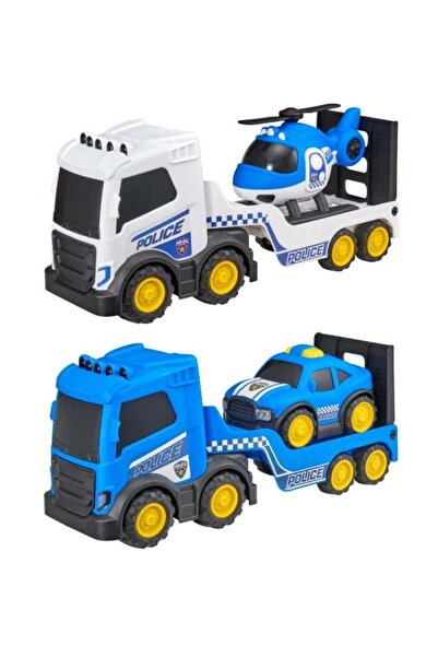 Generic Teamsterz Chunky Trucks Police Mega Transporter With 1 Vehicle (Assor...