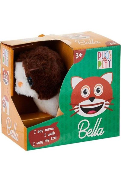 Generic Pugs at Play Bella Walking Cat – Interactive Electronic Pet Toy for K...