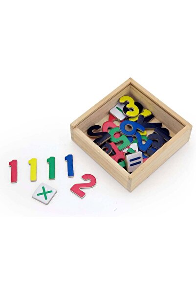 Generic Viga Wooden Educational Magnetic Numbers Toy for Kids Ages 3+, 37 Pieces