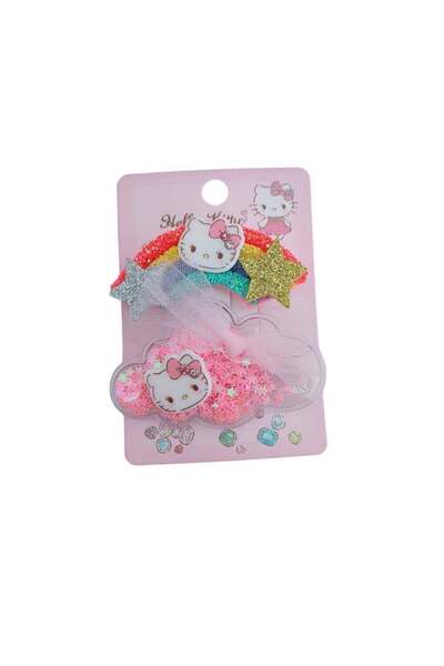 Generic Sanrio Hello Kitty and Friends Hello Kitty Rainbow & Cloud Hair Clips...