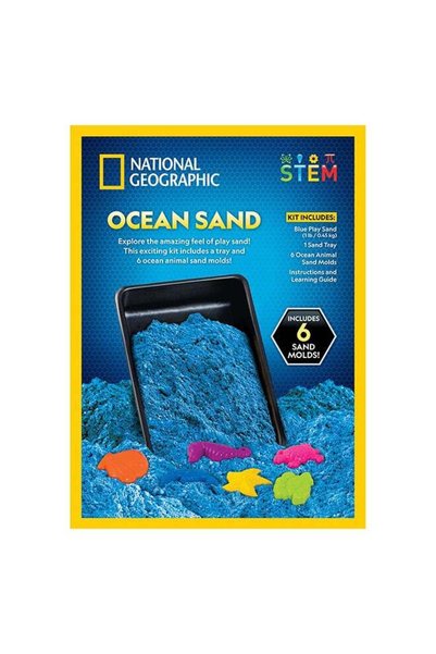 Generic Blue Marble Ocean Sand 1 lbs with 6 molds!