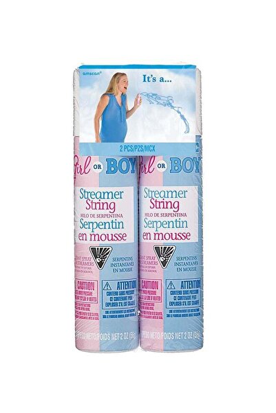 Generic 2-piece Girl or Boy Gender Streamer String 2oz Party Accessories Part...