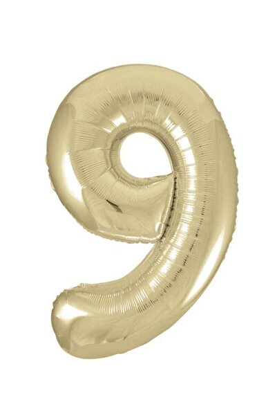 Generic 34" Gold Foil Number 9 Balloon