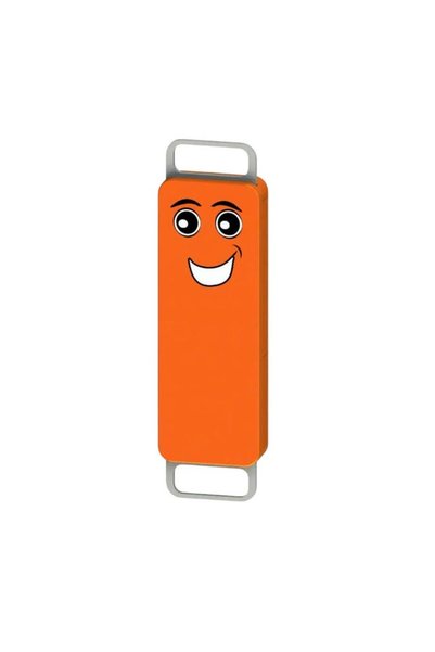 Generic Blix Queaky Happy Fidget Toy (Orange)