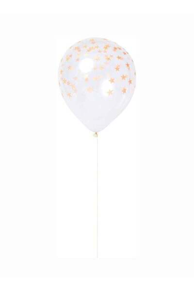 Generic 8 Pack 11" Neon Orange Star Balloons