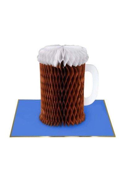Generic Happy Beerday Honeycomb Birthday Card