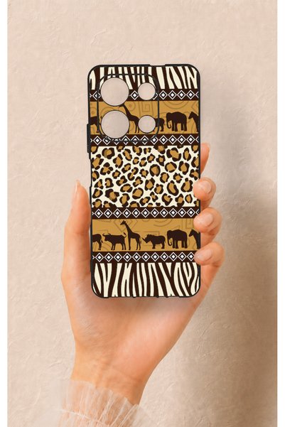 Vip Case Infinix Note 30 Compatible African Safari Pattern Silicone Case