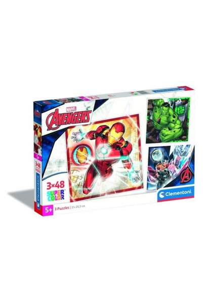 Generic Puzzle Marvel Avengers 3X48pcs