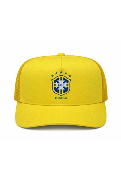 Generic Brazil Cap with short Brim, Mesh Back, Adjustable Snapback
