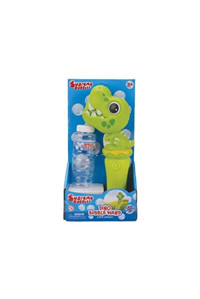 Generic Bubbles, B/O DINO LIGHT UP BUBBLE WAND WITH 115ML BUBBLE SOLUTION, 3*...