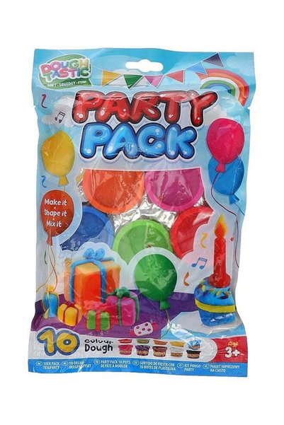 Generic Dough Party Pack 10 Tubs – Kids Modelling Dough Set, Creative Art & C...