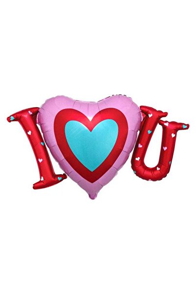 Generic Infused I Heart You Satin Super Shape Foil Balloon 83X48Centimeter 83...