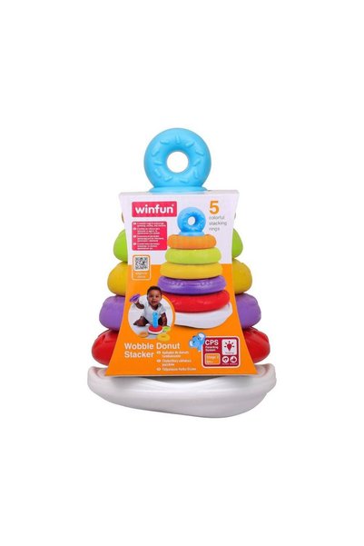 Generic WinFun Wobble Donut Stacker Toy (5 Rings)