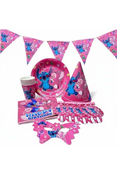 Generic 37 Pcs Stitch theme Birthday Party Supplies Set – Complete Kids Party...