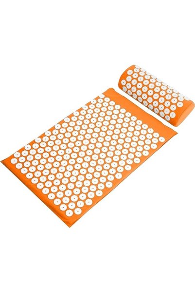 HALAMODO Mat Massage Acupuncture Mat and Pillow Set Ideal with Spike Points a...