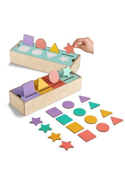 Generic Color And Shape Sorter Toys For Kids 1-3 YrsMontessori Wooden Toy For...