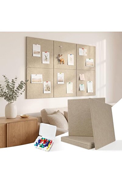 GENERAL لوحة إعلانات من اللباد، بلاطات حائط من اللباد مقاس 36 × 24 بوصة (90 ×...