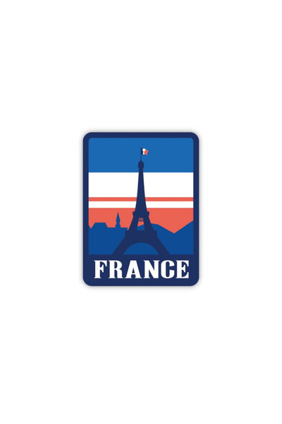 Fransa Sticker Fransız Bayrağı Ülke Sticker Su Geçirmez UV Dayanıklı Termos Laptop Araba Bardak Sticker