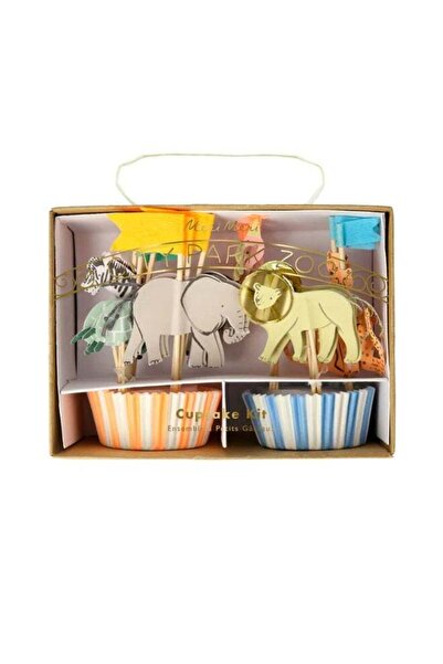 Generic Safari Animals Cupcake Kit