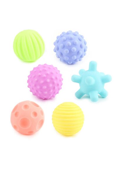 Generic Baby Learning Toy Balls – 6-Pack Soft Baby Textured Balls