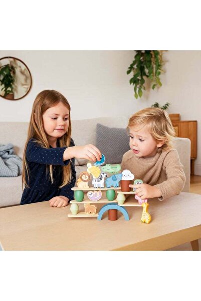 Generic Stacking Animals Toy for Toddlers – Wooden Animal Stacker Puzzle – Co...