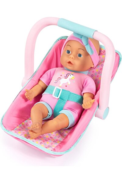 Bayer Design Deluxe Doll Car Seat with Doll, 35 cm