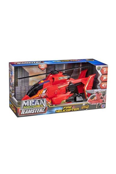 Generic Teamsterz Mean Machines Fire Helicopter – Toy Vehicle for Kids Ages 3+