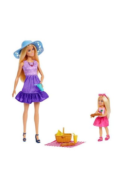 Generic Family & Friends Dolls & Accessories, Picnic-Themed Playset with 2 Do...