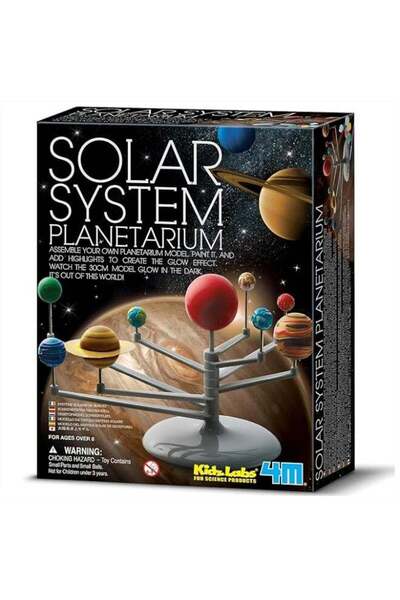 Generic Solar System Planetarium Model Kit – Paint and Build a 30 cm Glow-in-...