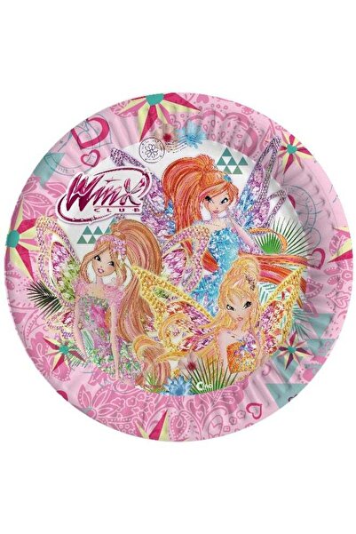 Generic Winx Club Tynix Paper Plates – 23 cm Round Party Plates for Girls Bir...