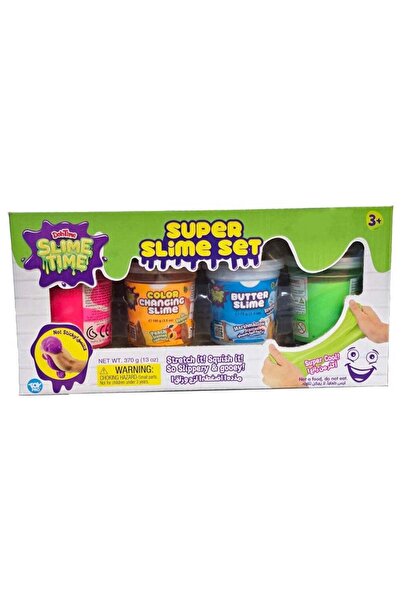 Generic SlimeTime Super Slime Set Version 2, 4 cans - 370grams each, Assorted...
