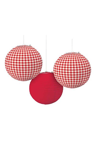 Generic 3-Piece Picnic Party Paper Lanterns Decorations Party Supplies