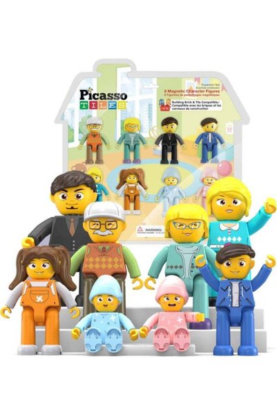 Generic Picasso Magnetic Family Character Figures 8-pieces
